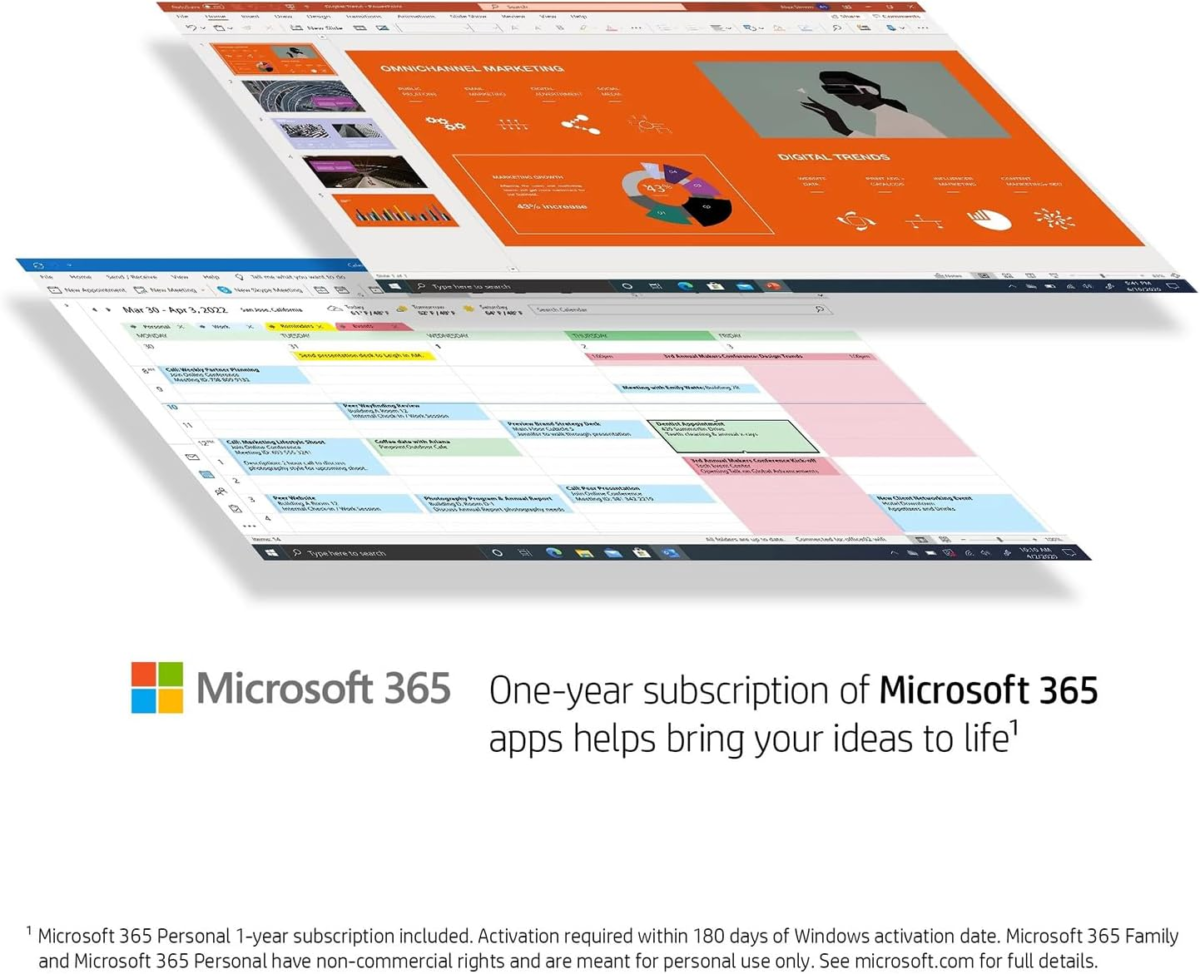 Newest Idea 15 Premium Series Laptop • Intel Core • 1 Year Office 365 W/ 1TB Cloud Storage • 36GB RAM • 640GB Storage (128GB SSD + 512GBHP P500 512GB External SSD) • Wi-Fi 6 • Windows 11 - Image 9