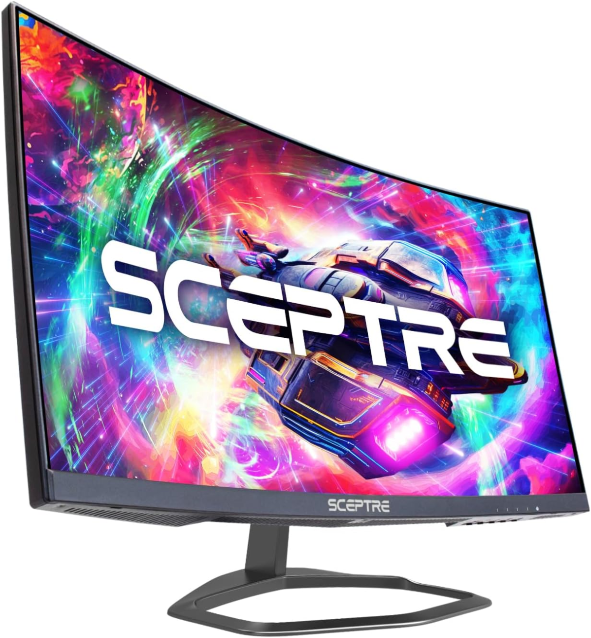 Curved 24.5-Inch Gaming Monitor up to 240Hz 1080P R1500 1Ms Displayport X2 HDMI X2 Blue Light Shift Build-In Speakers, Machine Black 2023 (C255B-FWT240) - Image 1