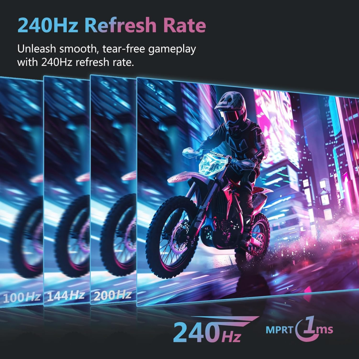 Z-Edge 27-Inch Curved Gaming Monitor 16:9 1920X1080 240Hz 1Ms Frameless LED Gaming Monitor, UG27P AMD Freesync Premium Display Port HDMI - Image 2