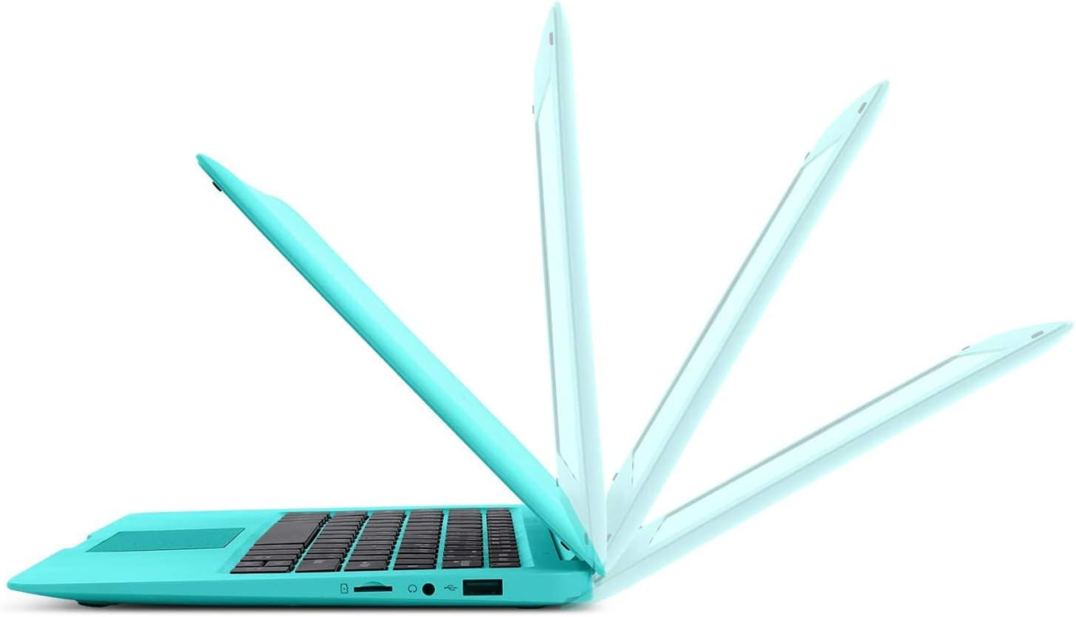 Laptop Computer- 10.1"" Inch Kids Laptop Computer Powered by Android 7.1.1 -Quad Core Processor- 2+32Gb Rom-Bluetooth-Hdmi-Wifi- Blue - Image 4