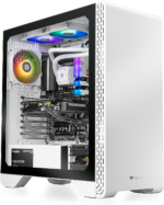 LCGS Glacier 460 AIO Liquid Cooled CPU Gaming Desktop (AMD Ryzen™ 5 5600X 6-Core, Toughram DDR4 3600Mhz 16GB RGB Memory, NVIDIA® Geforce RTX™ 4060, 1TB Nvme M.2, Wifi) S3GL-B550-460-LCS