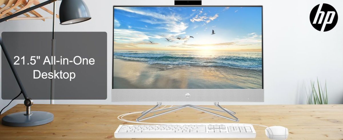Newest All-In-One Desktop Computer, 21.5" FHD Display, Intel Celeron J4025 Processor, 16GB RAM, 256GB SSD, Webcam, HDMI, RJ-45, Wired Keyboard&Mouse, Wi-Fi, Windows 11 Pro - Image 6