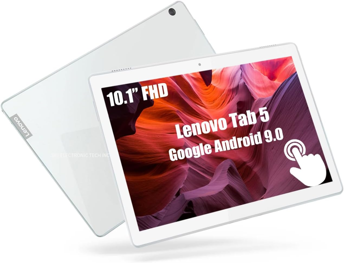 Lenovo Tab 5 Tablet 10.1" FHD Touchscreen Tablet Laptop, Octa-Core Processor, 3GB RAM 32GB Storage, Wbcam, USB, Bluetooth, Wifi, Google Android 9 (Renewed) - Image 2