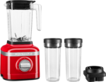 K150 3 Speed Ice Crushing Blender with 2 Personal Blender Jars - Ksb1332Y,Passion Red, 48 Oz