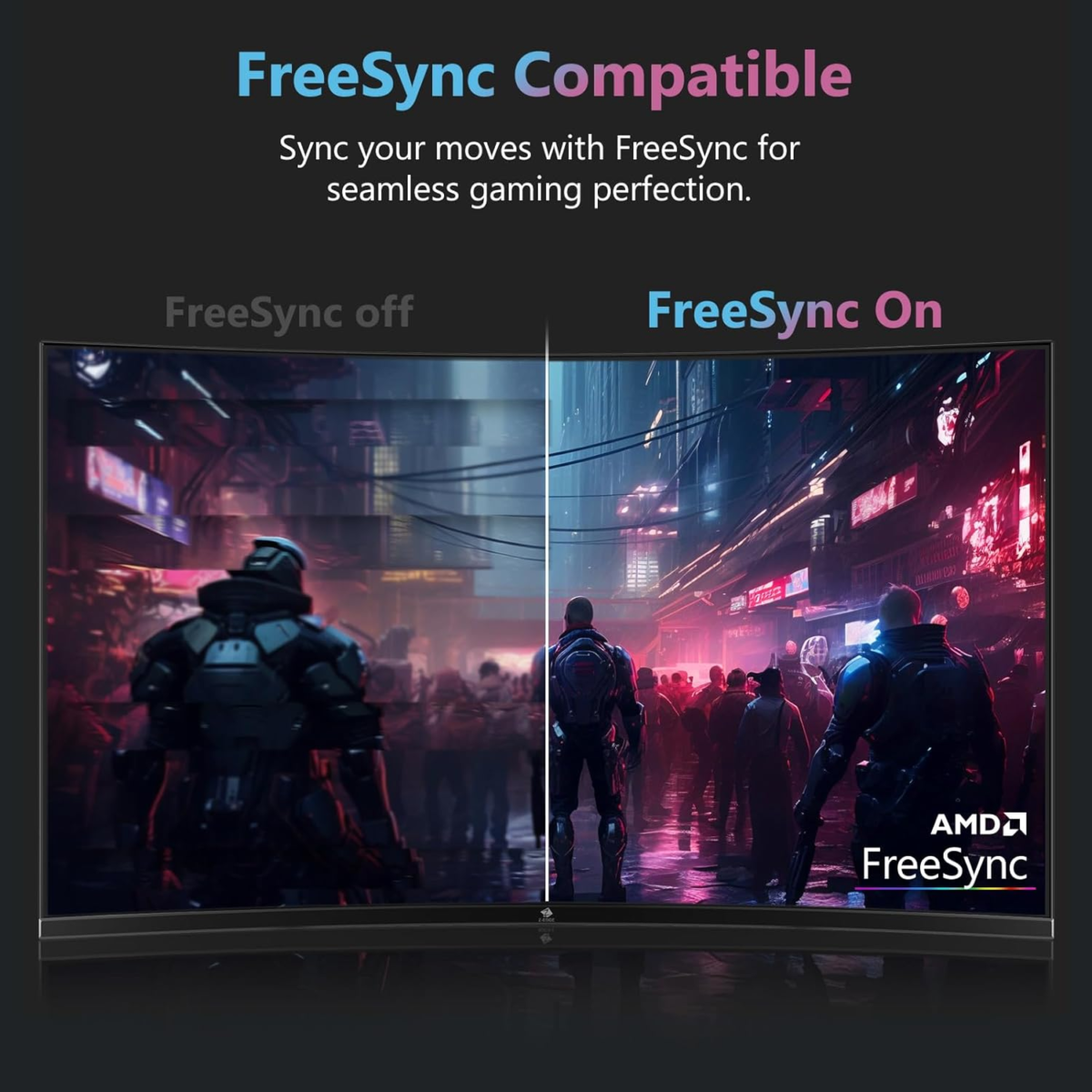 Z-Edge 27-Inch Curved Gaming Monitor 16:9 1920X1080 240Hz 1Ms Frameless LED Gaming Monitor, UG27P AMD Freesync Premium Display Port HDMI - Image 4