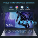 Gaming Laptop, 16.1” FHD Display, AMD Ryzen 7 5825U Octa-Core CPU, 16GB RAM 512GB SSD, Windows 11 Laptop Computer, Wi-Fi 6, Backlit Keyboard, HDMI, USB3.2, Type-C, 53Wh Battery, Metal Shell - Image 3