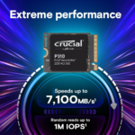New 2024 P310 1TB Pcie Gen4 2230 Nvme M.2 SSD - up to 7,100 Mb/S - Uplevel Your Console - Internal Solid State Drive (PC) - CT1000P310SSD2​ - Image 2