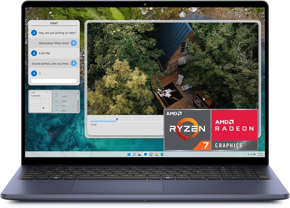 Inspiron 5645 Laptop - 16.0 16:10 FHD+ (1920 X 1200) Display, AMD Ryzen 7-8840U, 16GB DDR5 RAM, 1TB SSD, AMD Radeon Graphics, Windows 11 Home, Onsite & Migrate Services - Midnight Blue - Image 1