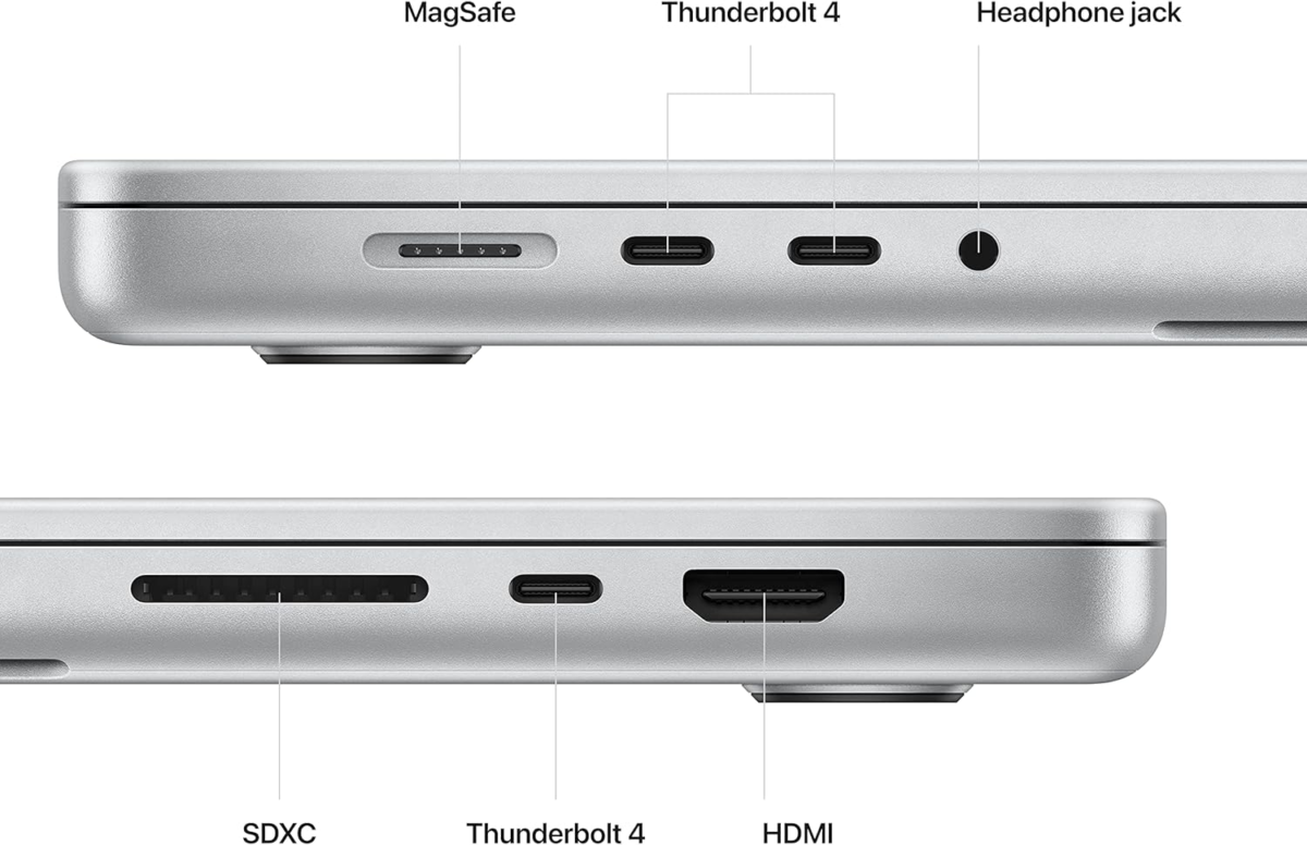 2023 Macbook Pro Laptop with  M2 Pro Chip with 12‑Core CPU and 19‑Core GPU: 16.2-Inch Liquid Retina XDR Display, 16GB Unified Memory, 512GB SSD Storage. Works with Iphone/Ipad; Silver - Image 4