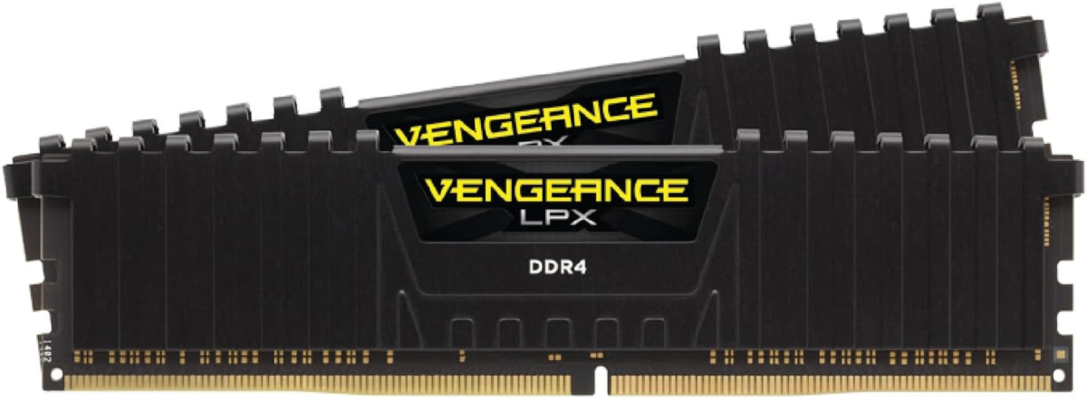 VENGEANCE LPX DDR4 RAM 32GB (2X16Gb) 3200Mhz CL16-20-20-38 1.35V Intel AMD Desktop Computer Memory - Black (CMK32GX4M2E3200C16) - Image 1