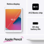 2020 Apple Ipad (10.2-Inch, Wi-Fi, 128GB) - Silver (Renewed) - Image 6