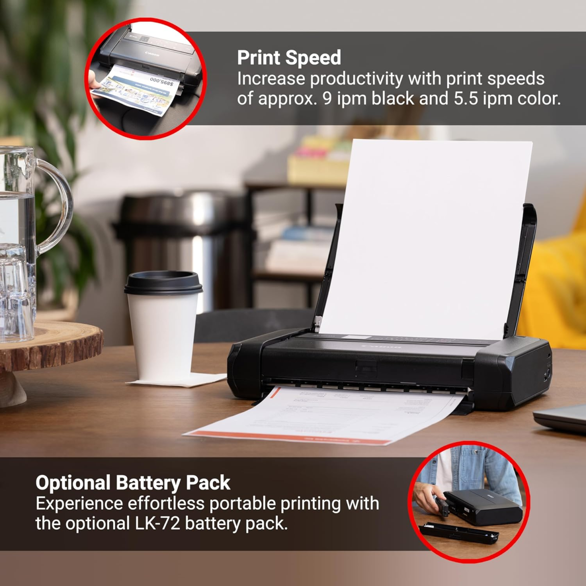 PIXMA TR150 Wireless Portable Printer - Image 4