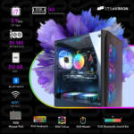 Gaming Desktop PC Computer, Intel Core I7 3.4 Ghz up to 3.9 Ghz, Radeon RX 580 8G GDDR5, 16G RAM, 512G SSD, Wifi, Bluetooth 5.0, RGB Fanx6, RGB Mouse Pad, RGB BT Sound Bar, Windows 10 Home - Image 5