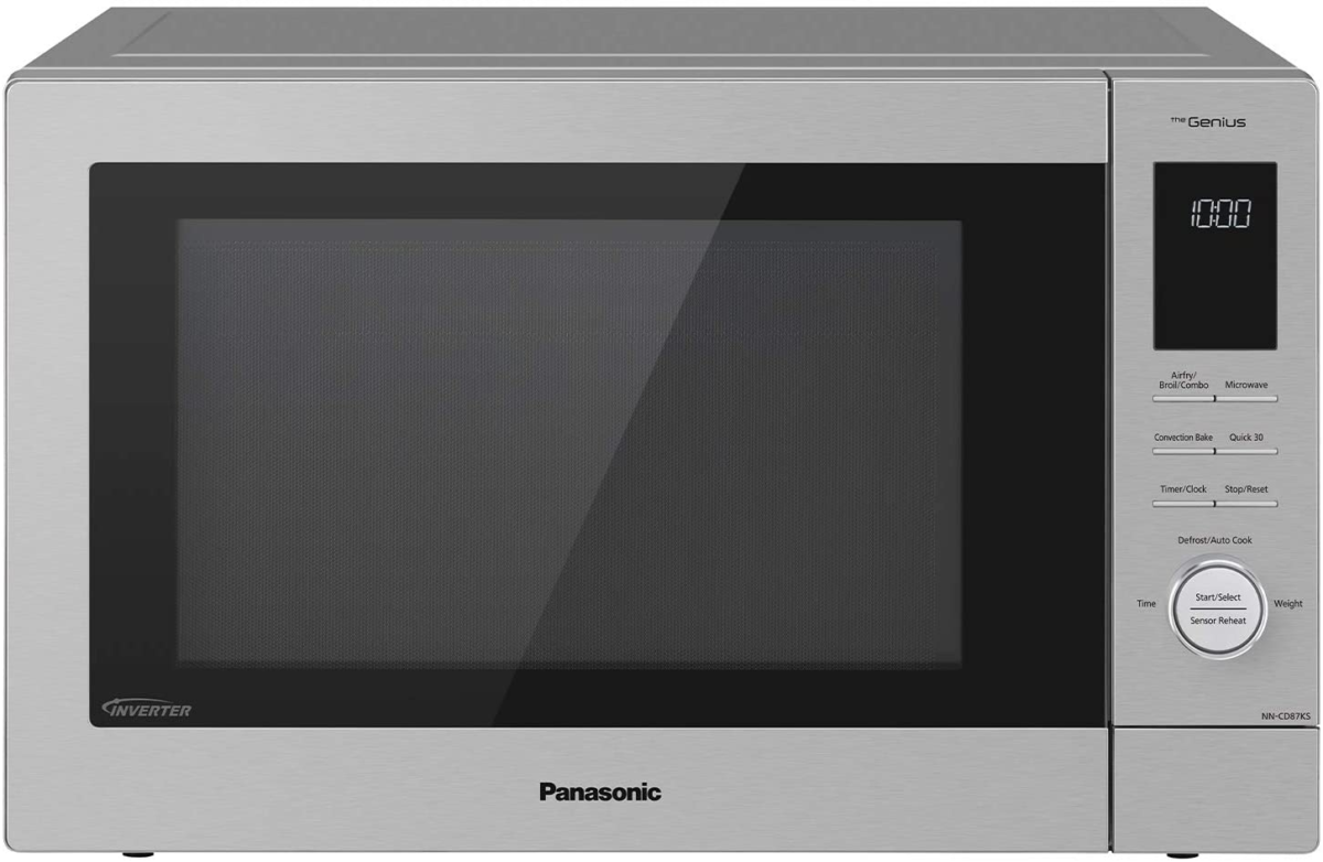 Homechef 4-In-1 Microwave Oven with Air Fryer, Convection Bake, Flashxpress Broiler, Inverter Microwave Technology, 1000W, 1.2 Cu Ft with Easy Clean Interior - NN-CD87KS (Stainless Steel) - Image 1