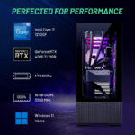 PC Desktop – Intel Core I7 12700F 2.1 Ghz, NVIDIA RTX 4070 Ti, 1TB NVME SSD, 16GB DDR4 RAM 3200, 750W Gold PSU, 360Mm AIO, 11AC Wi-Fi, Windows 11 Home 64-Bit,Black - Image 5