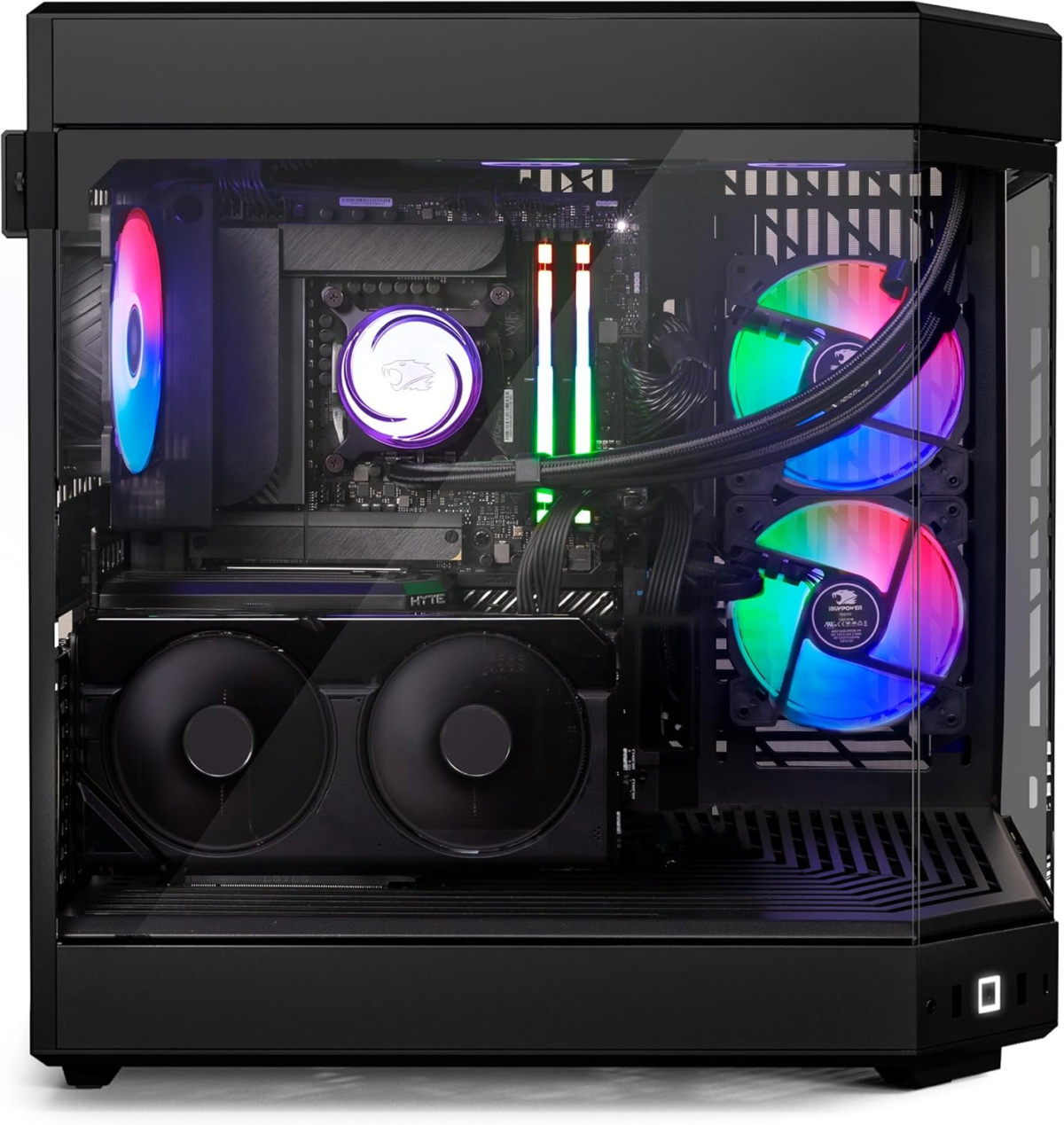 Y60 Black Gaming PC Computer Desktop Y60BA9N47TS03 (AMD Ryzen 9 7900X CPU, NVIDIA Geforce RTX 4070 Ti Super 16GB GPU, 32GB DDR5 RGB 5200Mhz RAM, 2TB Nvme, Wifi Ready, Windows 11 Home) - Image 3