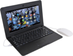 10" Inch Kids Laptop Computer Powered by Android 6.0, Quad Core Processor, 1Gb Ram, 8Gb ROM, Camera, Bluetooth, Wifi & Ethernet Port- Black