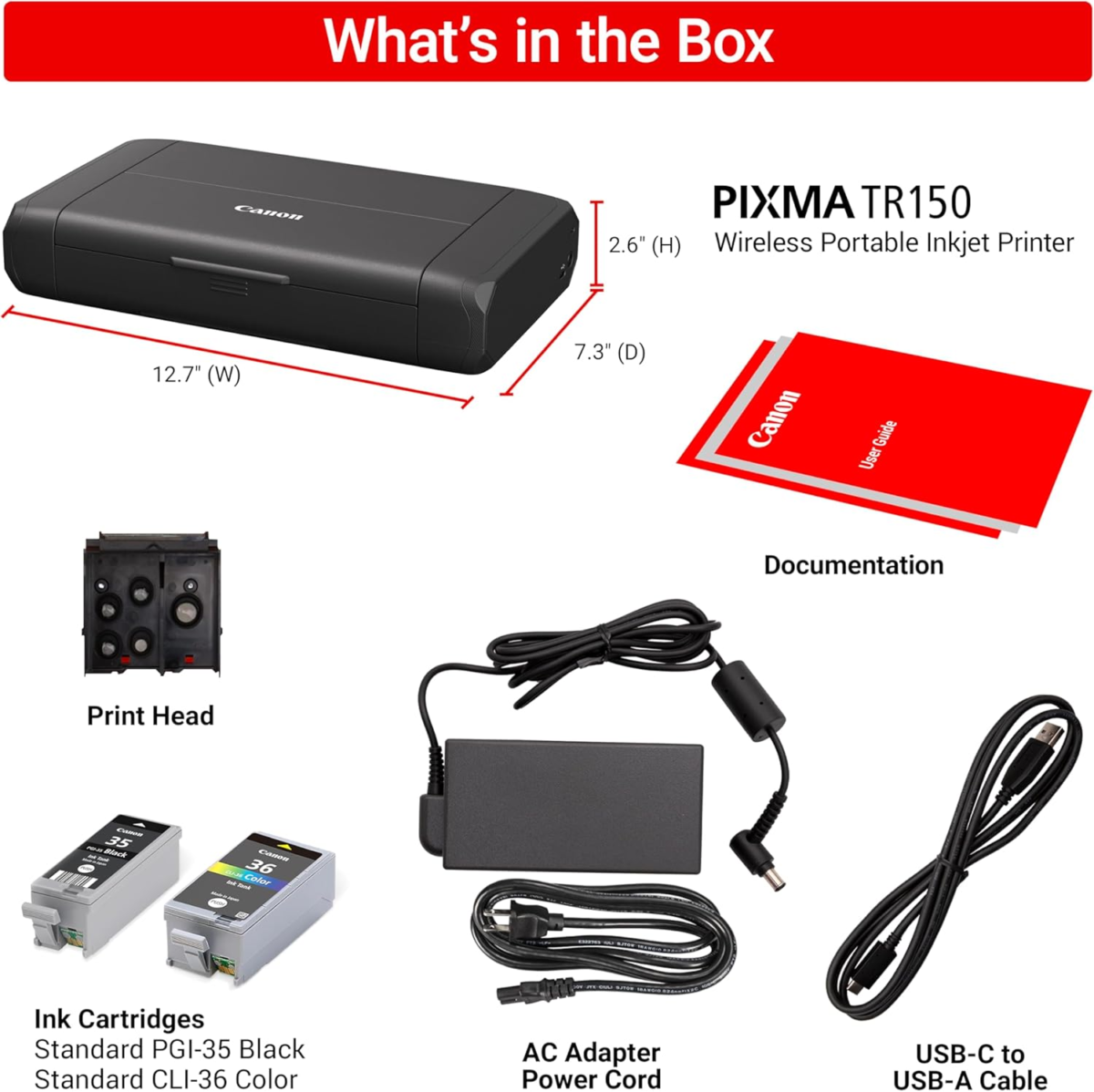 PIXMA TR150 Wireless Portable Printer - Image 9