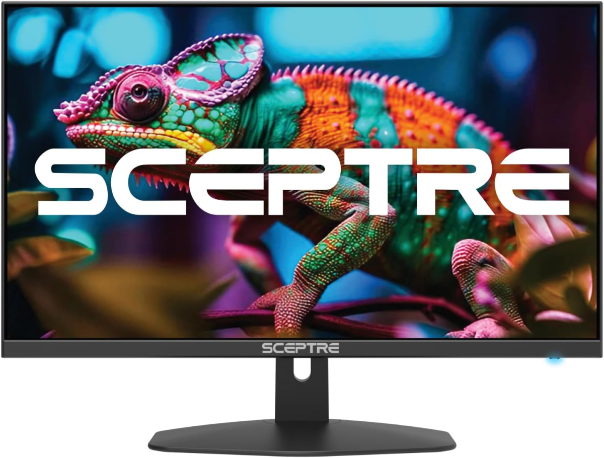 New 27-Inch Gaming Monitor 100Hz 1Ms Displayport HDMI X2 100% Srgb AMD Freesync Build-In Speakers, Eye Care Frameless Machine Black 2024 (E275W-FW100T) - Image 1