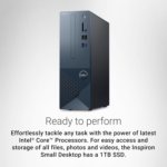 Inspiron 3030 Small Desktop - Intel Core I5-14400 Processor, 16GB DDR5 RAM, 1TB SSD, Intel UHD 730 Graphics, Windows 11 Home, Onsite & Migrate Service - Mist Blue - Image 3