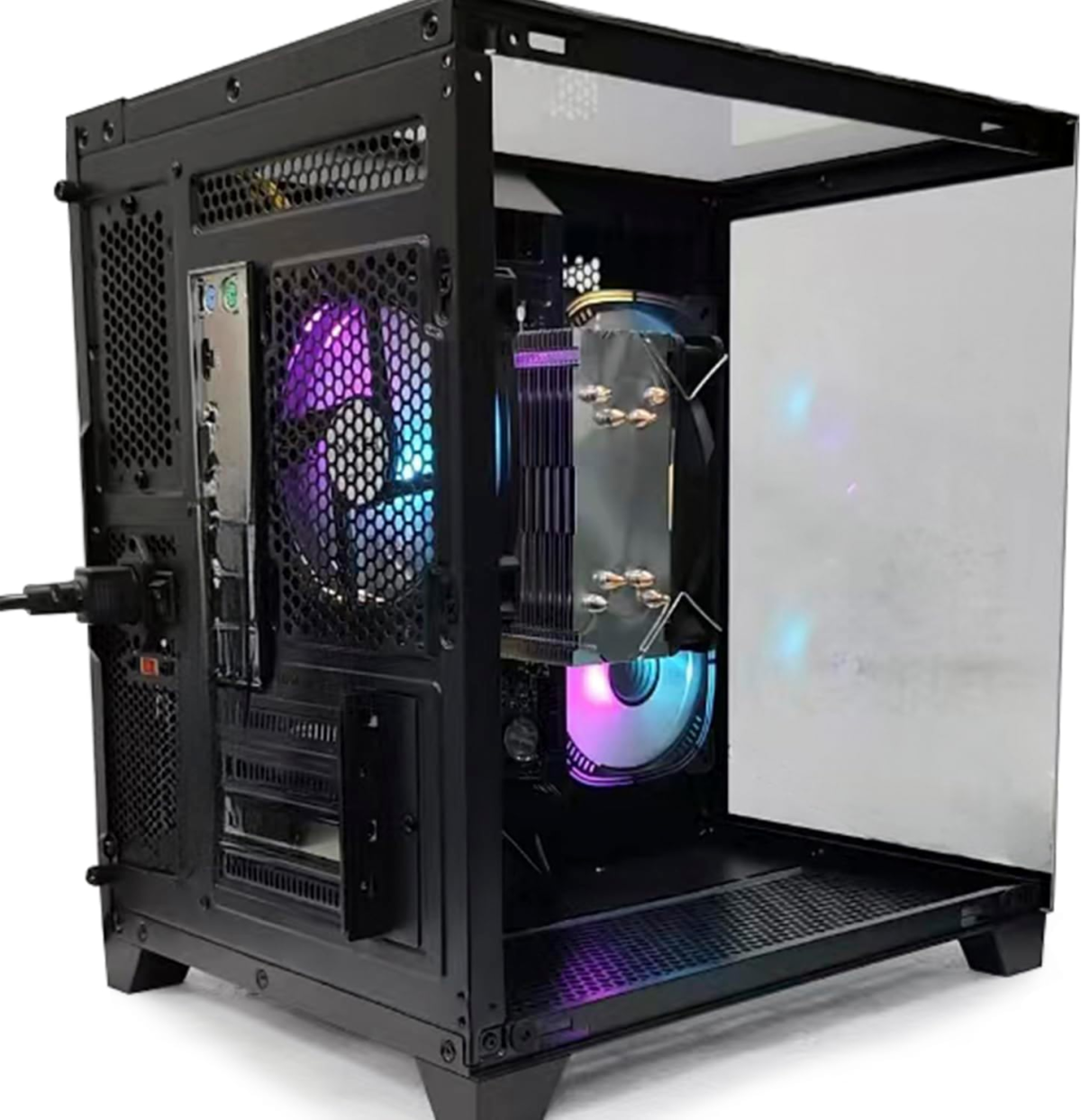 Desktop Computer AMD Ryzen 7-5700G 8 Core 3.9Ghz, 16G DDR4 RAM, 1TB NVME SSD, Tower Computer for Gaming, Home and Office (Black) - Image 6
