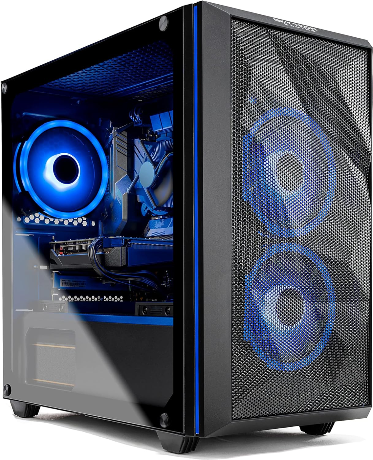 Chronos Mini Gaming Computer PC Desktop - Intel Core-I3 10100F 3.6Ghz, GTX 1650 4G, 500GB SSD, 8G 3000, RGB Fans, AC Wifi, Windows 10 Home 64-Bit,Black - Image 4
