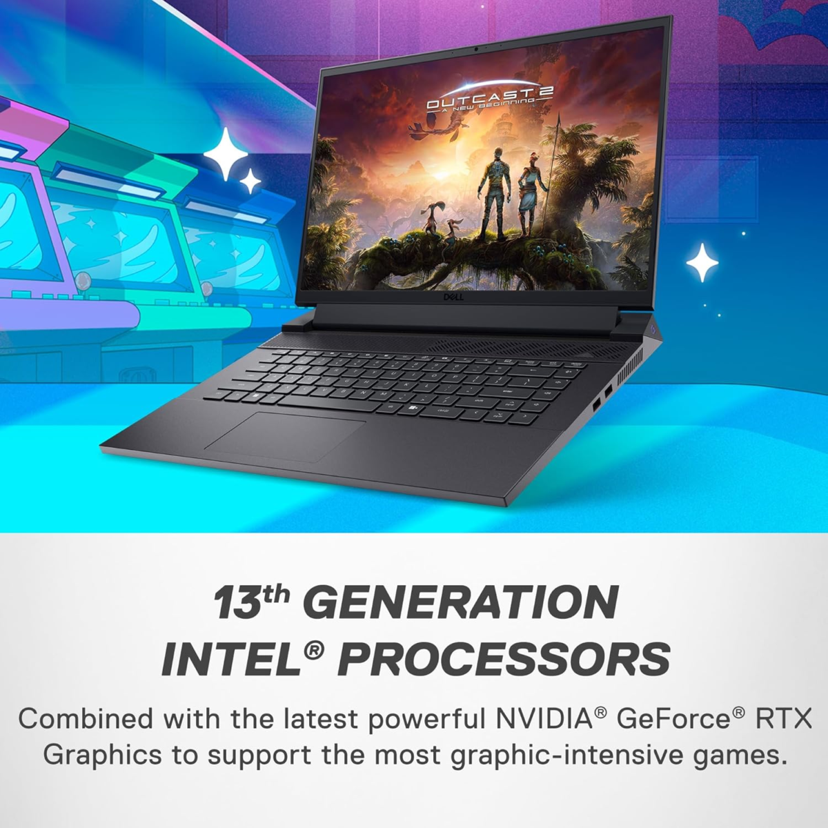 G16 7630 Gaming Laptop - 16-Inch QHD+ 240Hz 3Ms Display, Intel Core I9-13900Hx, 16GB DDR5 RAM, 1TB SSD, NVIDIA Geforce RTX 4070 8GB GDDR6, Windows 11 Home, Onsite Service - Metallic Nightshade - Image 6