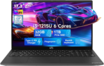 17.3 FHD Laptop, Intel 6 Core I3-1215U, 32GB RAM, 1TB SSD, (Beat I5-1135G7, up to 4.4Ghz), 65W Type-C, Fingerprint, Backlit Keyboard, IPS Business Computer, Numpad, Win 11
