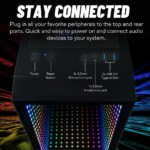 Empowered PC Continuum Micro Gaming Desktop - NVIDIA Geforce RTX 3060 Ti, Intel 12-Core I7-12700Kf, 32GB DDR5 RAM, 2X512Gb Nvme SSD + 3TB HDD, Wifi 6, Windows 11 - Liquid Cooled RGB Gamer Computer - Image 6